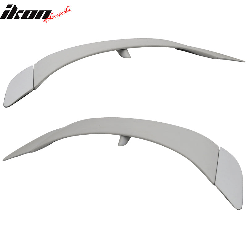 IKON MOTORSPORTS, Trunk Spoiler with 3rd Brake Light Compatible With 1995-1999 Mitsubishi Eclipse, Factory Style Painted ABS Added On Spoiler Wing Deck Lid, 1996 1997