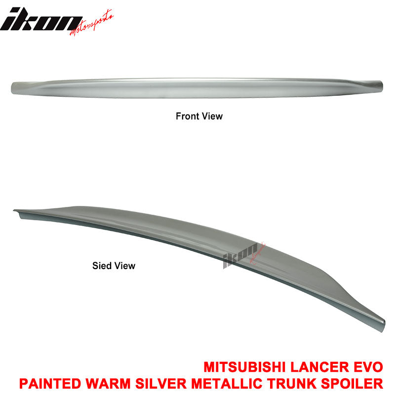 SALE! Compatible With 2008-2017 Lancer EVO X ABS MR GSR JDM Duckbill Trunk Spoiler Wing Painted