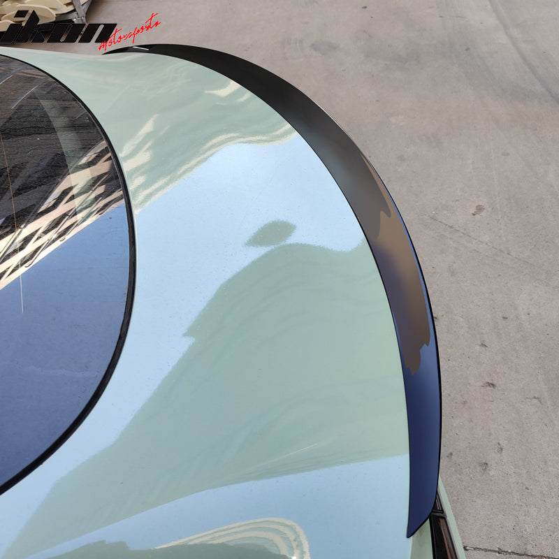 IKON MOTORSPORTS, Trunk Spoiler Compatible with 2017-2023 Tesla Model 3, Gloss Black ABS Plastic OE Style Rear Spoiler Wing, 2018 2019 2020 2021 2022