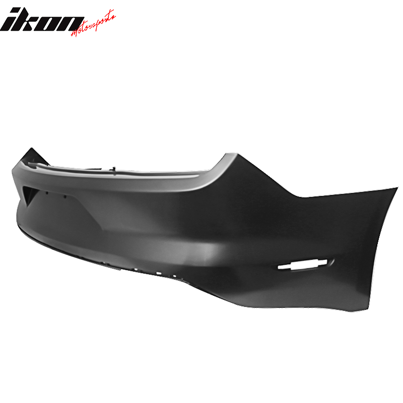 Rear Bumepr Guard Compatible With 2015- 2017 Ford Mustang, Premium Trim Style Factory Material PP Black Air Dam Chin Protection by Ikon Motorsports