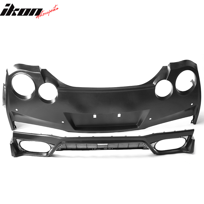 Fits 09-22 Nissan R35 GTR Upgrade 09-16 to 17-22 Rear Bumper Cover Replacement