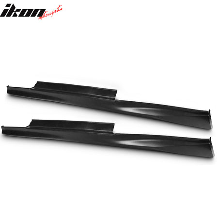 Side Skirts Compatible With 2009-2022 Nissan GTR GT-R R35 Coupe, Factory Style Unpainted Black Side Skirts Extension Rocker Panels 2PC PP Polypropylene by IKON MOTORSPORTS