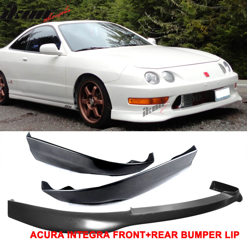T-R Front & Rear Bumper Lip Fits 98-01 Acuraintegra PU