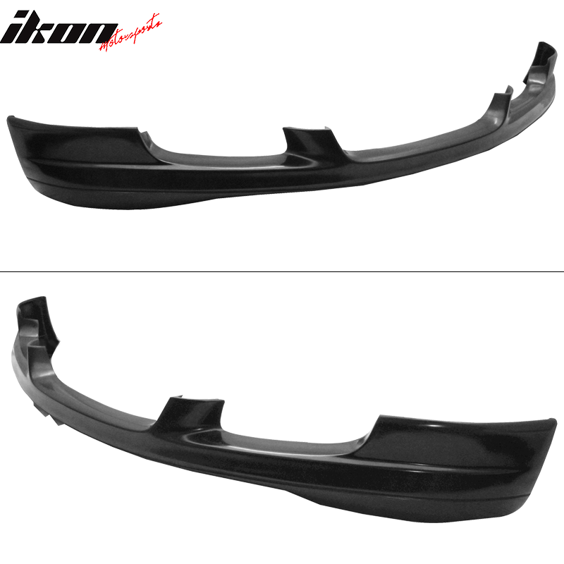 IKON MOTORSPORTS Front Bumper Lip Compatible With 1999-2001 BMW E46 3 Series 4Dr Sedan , Chin Spoiler Poly Urethane PU Unpainted