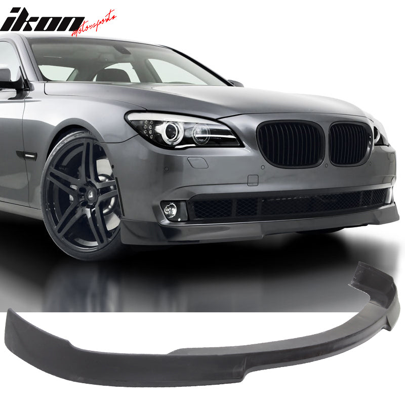 IKON MOTORSPORTS, Front Bumper Lip Compatible With 2009-2012 BMW F01  7-Series, VRS Style PU Black Front Lip Spoiler Splitter, 2010 2011 – Ikon  Motorsports