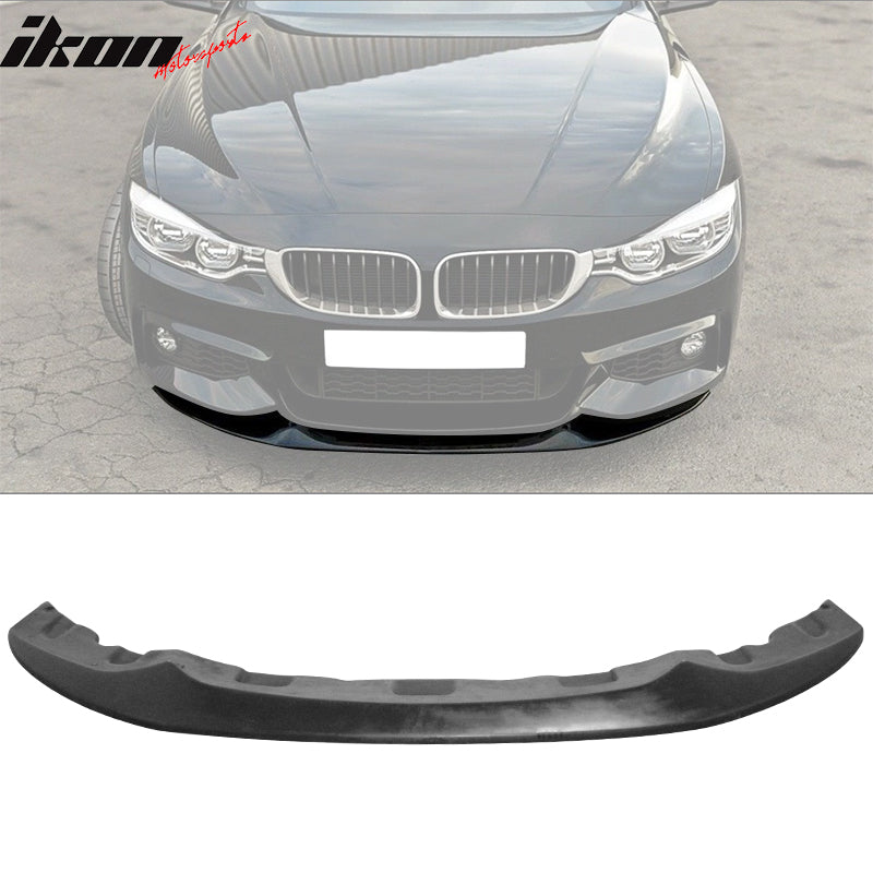 2014-2020 BMW F32 F33 F36 Unpainted Black Front Bumper Lip PU