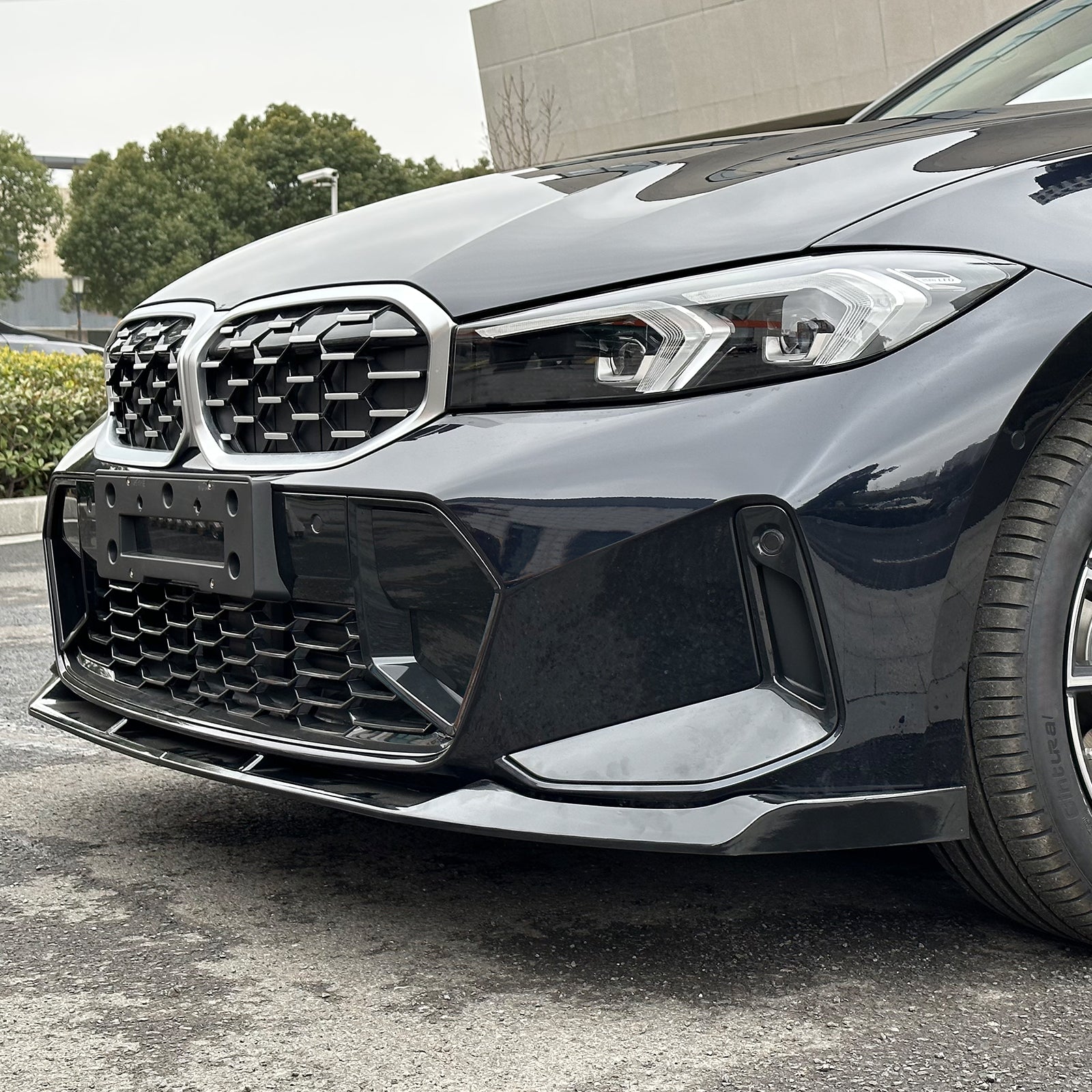 Car Sport Bumpers IKON MOTORSPRTS, Front Bumper Lip Compatible With 2023+ BMW G20 3