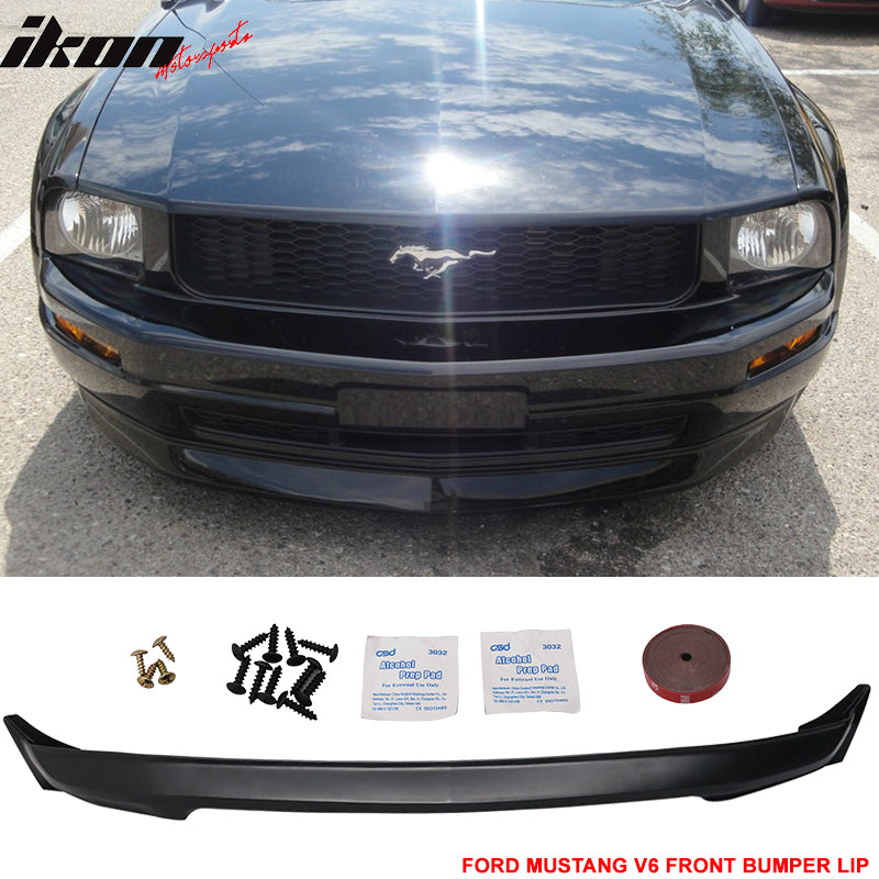 2005-2009 Ford Mustang V6 3C Style Front Bumper Lip Chin Spoiler PU