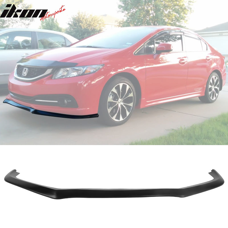 Front Bumper Lip Compatible With 2013-2015 Honda Civic, CS Style