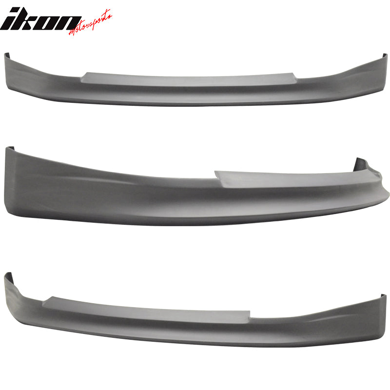 Front Bumper Lip Compatible With 2003-2005 Nissan Fairlady Z33 350Z, V Style Black PU Front Lip Finisher Under Chin Spoiler Add On by IKON MOTORSPORTS, 2004