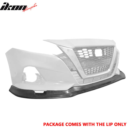 Fits 19-22 Nissan Altima IKFM Style Front Bumper Lip Lower Spoiler Unpainted PU