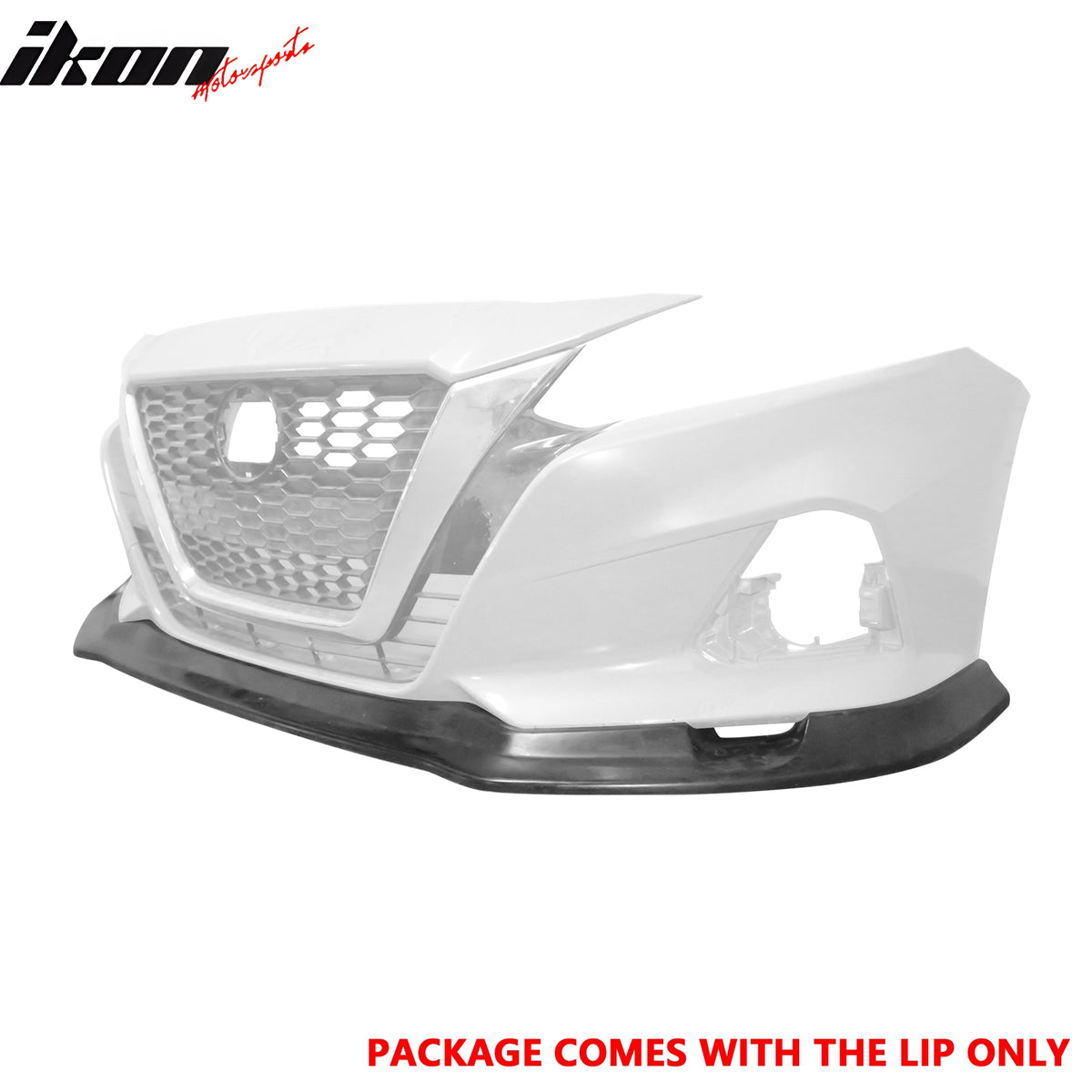 Fits 19-22 Nissan Altima IKFM Style Front Bumper Lip Lower Spoiler Unpainted PU