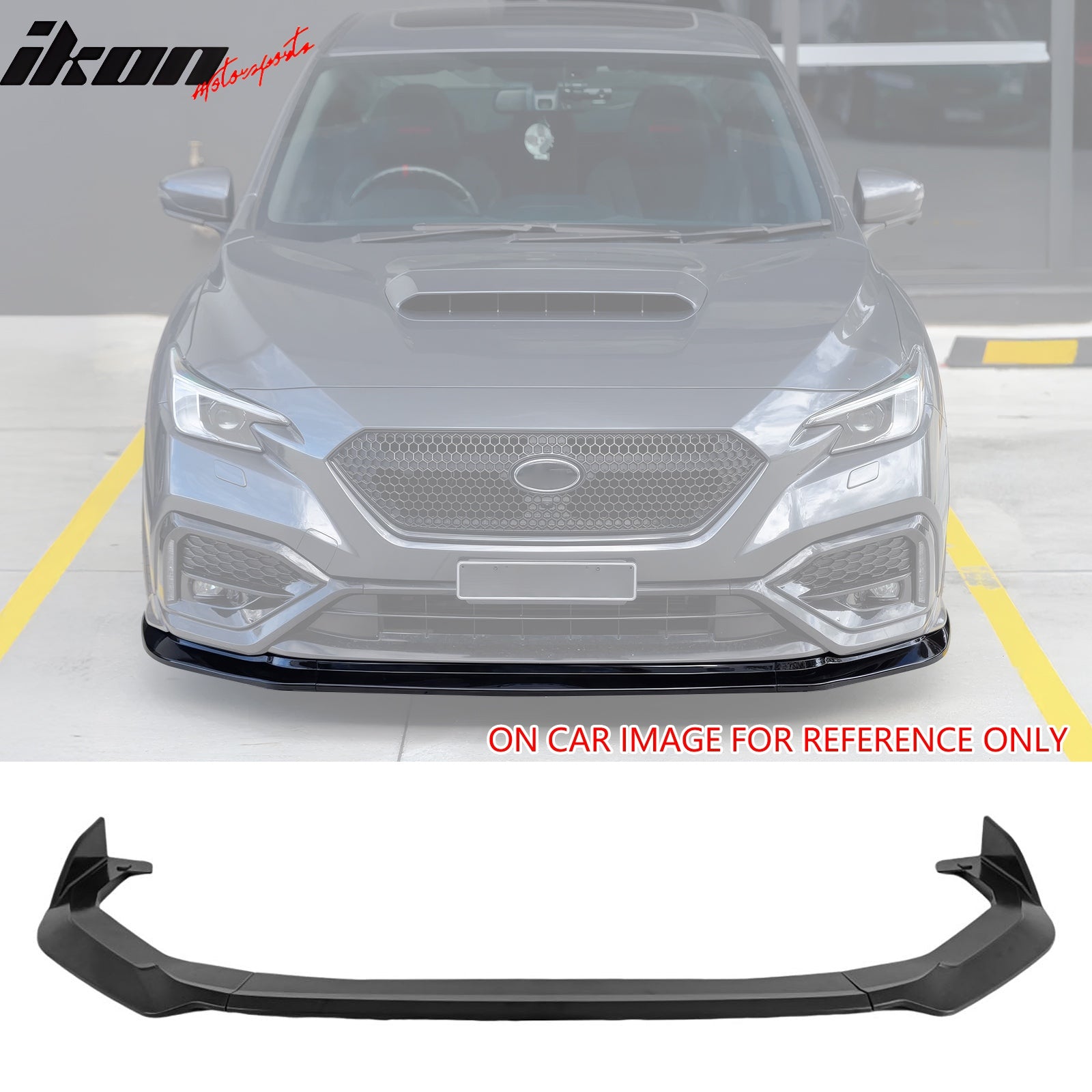 IKON MOTORSPORTS Front Bumper Lip, Compatible with 2022-2025