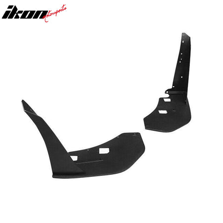 Fits 15-23 Ford Mustang GT500 Style 2PCS Front Bumper Corner Spoiler Winglets PP