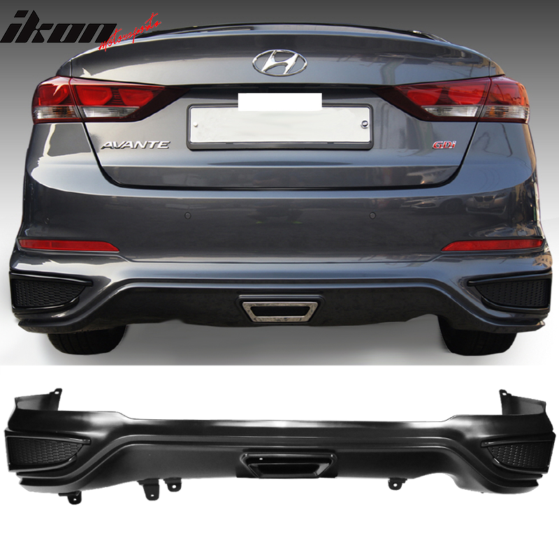 Compatible With 17-18 Elantra SPW Style Full Lip Kit Exterior PackageBy IKON MOTORSPORTS
