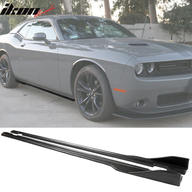 IKON MOTORSPORTS, Side Skirts Compatible with 2015-2023 Dodge