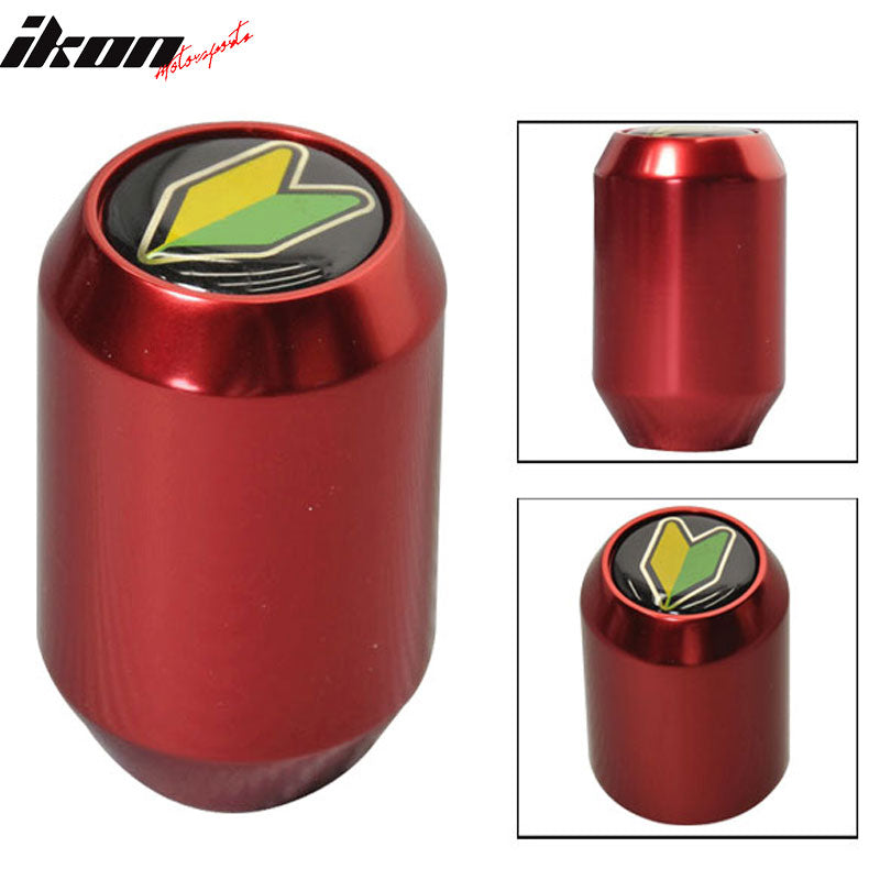 M10 X 1.5 MM Red Brushed 5 SPD Gear Shift Knob Heavy Weighted MT