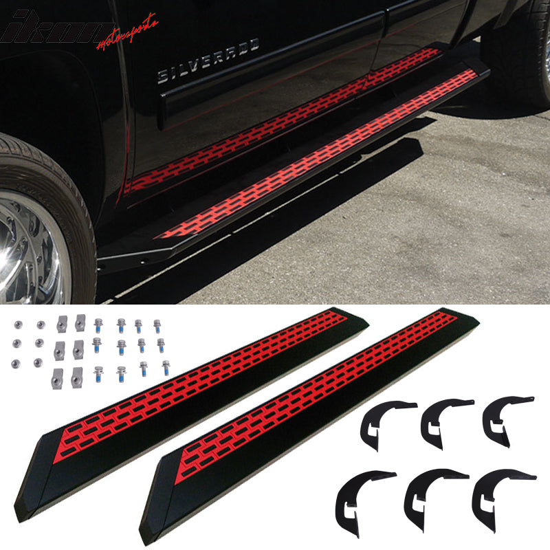 Compatible With 20072013 Silverado Avalanche Crew Cab Red Black