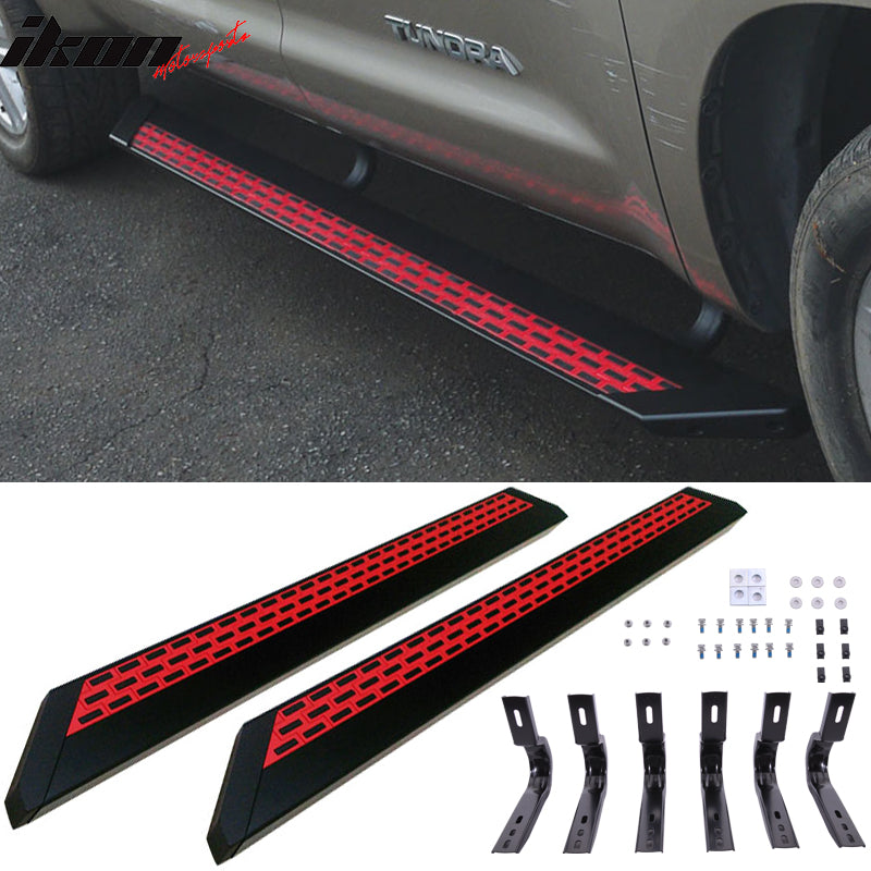 Compatible With 20072014 Sierra Silverado Double Cab Red Black Running