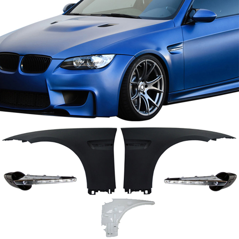 Fits 07-13 E92 E93 Complete M3 Style LED Front Fender Panel