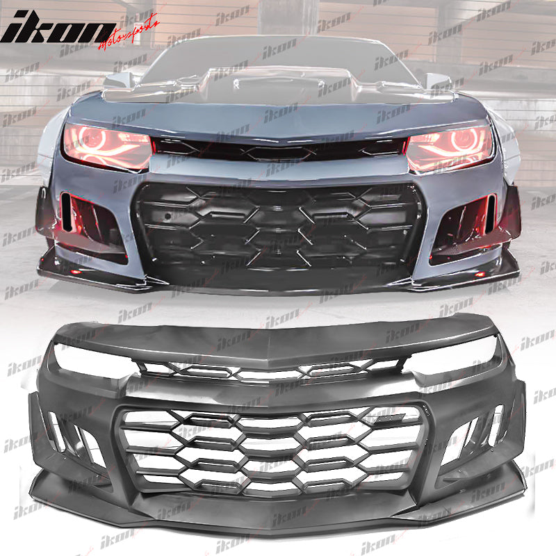 2014-2015 Chevy Camaro 5TH to 6TH Gen 1LE Style Black Front Bumper PP