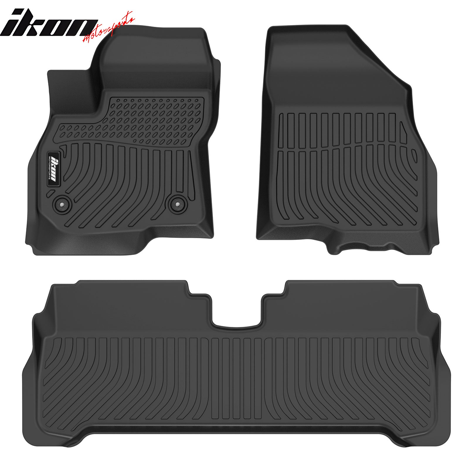 Ikon Motorsports 3d Tpe Floor Mats, Compatible With 2022-2024 Chevrolet 