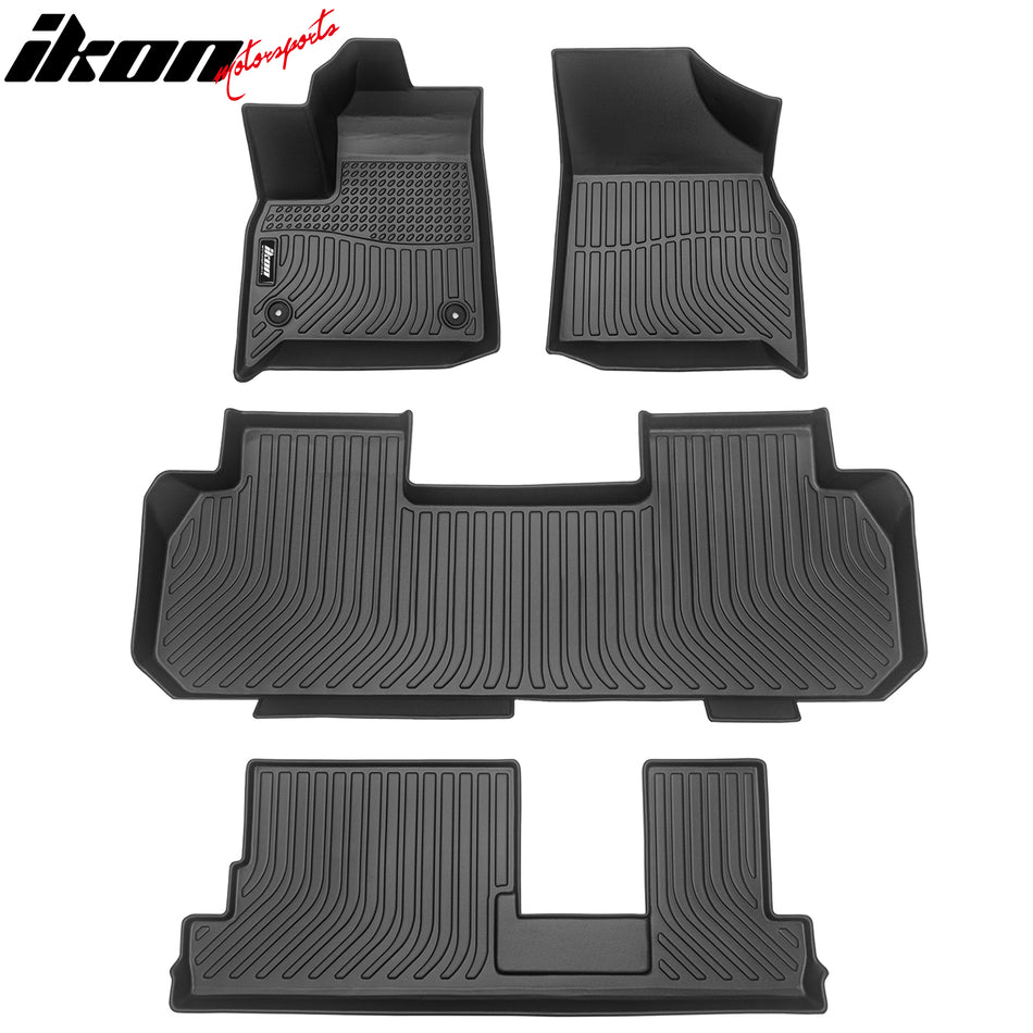 2018-2024 Chevy Traverse 8 Seats 3D Floor Mats All Weather TEP Carpets