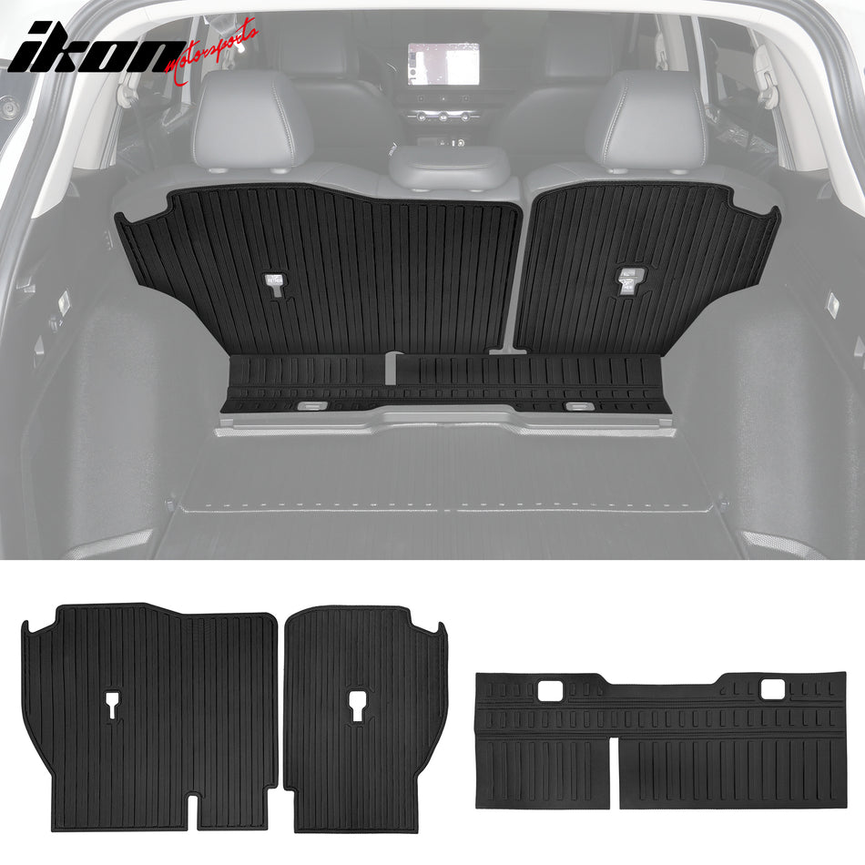 2023-2024 Honda CR-V 3PCS Backrest Mats Rear Seat Back Cover Black TPE