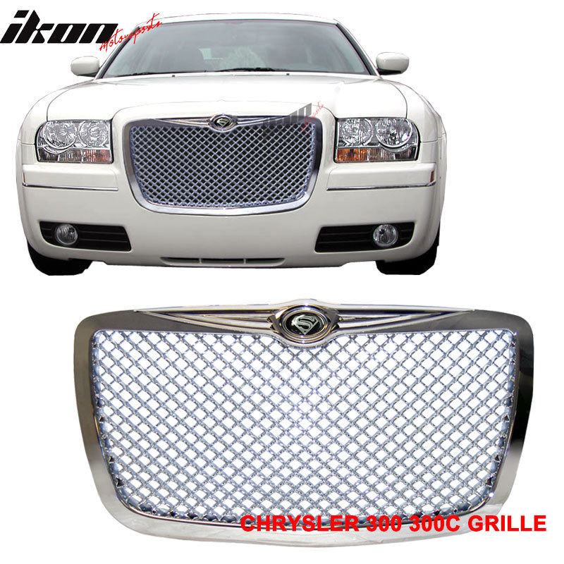 2005-2010 Chrysler 300C 300C Bently Mesh Style Grille With Emblem ABS