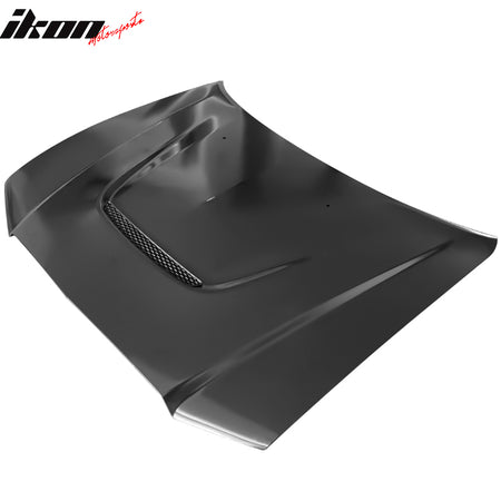 Fits 11-14 Dodge Charger Aluminum Black SRT 392 Style Hood Replacement One Scoop