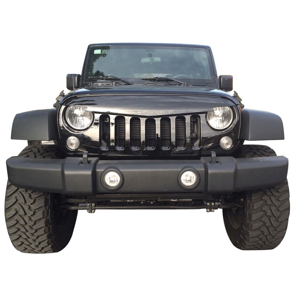 Fits 07-18 Jeep Wrangler JK Angry Bird V1 Style Grille Front Hood Grill - ABS