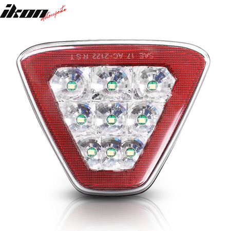 Universal Triangle Clear LED Rear Tail 3RD Brake Lights Safety Lamp