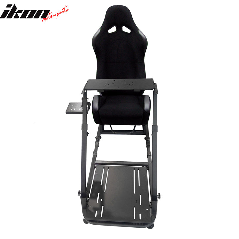 Black Racing Seat Steering Wheel Stand 20Logitech G29 Thrustmaster