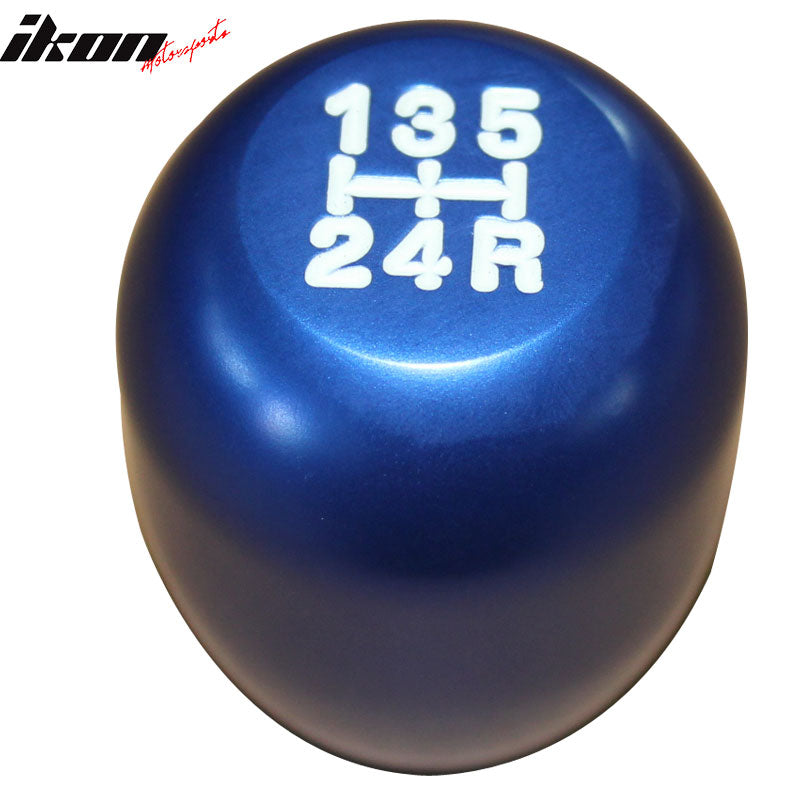 Blue M10X1.5MM Thread MT Manual T-R Gear Shift Knob 5 Five Speed
