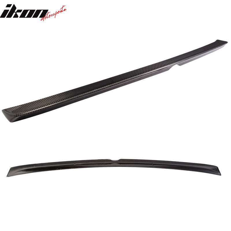 Trunk Spoiler Compatible With 2011-2018 MB Benz Cls-Class W218, 4Dr Sedan Rear Trunk Deck Spoiler Wing Carbon Fiber by IKON MOTORSPORTS, 2012 2013 2014 2015 2016