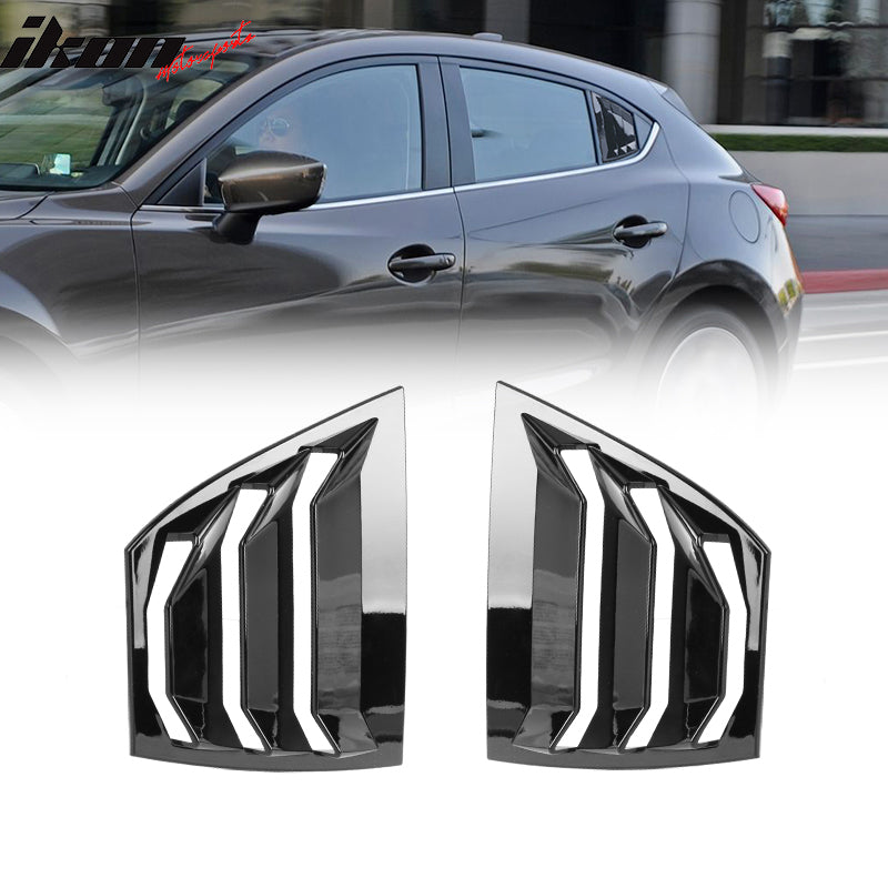 Mazda 3 rear on sale window louvers