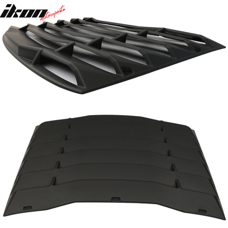 Fits 16-23 Chevy Camaro Rear + Side Window Louvers + GT Trunk Spoiler Wing - ABS