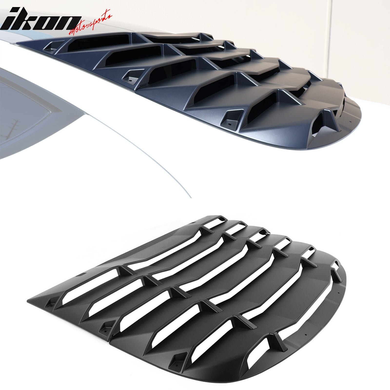 IKON MOTORSPRTS, Rear Window Louver Compatible With 2020-2023 Tesla Model  Y, ABS Plastic IKON Style Wind Shield – Ikon Motorsports