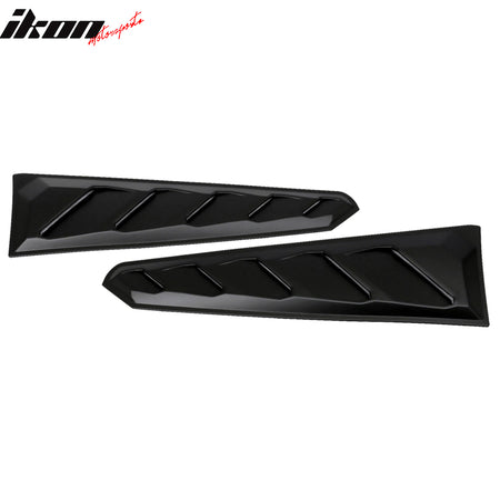 Fits 16-23 Chevy Camaro ABS Rear Window Louvers In Pairs