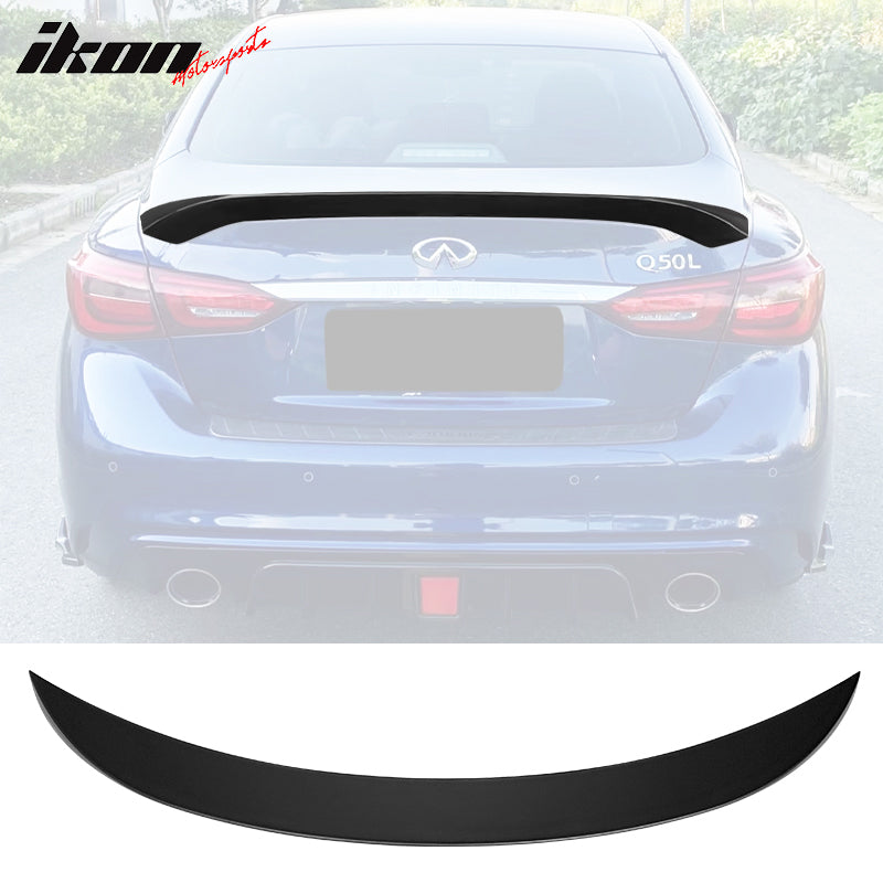 2014-2023 Infiniti Q50 AS Style Rear Trunk Spoiler Wing ABS
