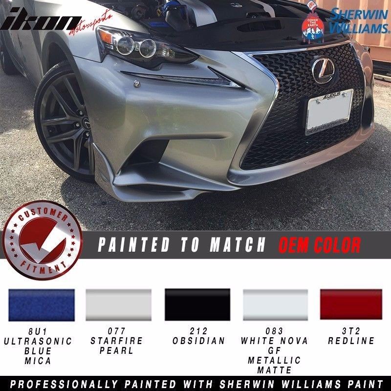 2014-2016 Lexus IS250 IS350 TR Style Painted Front Bumper Lip PU
