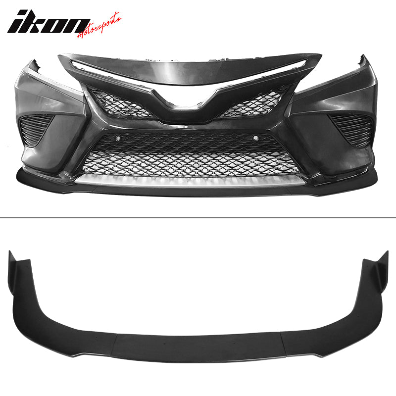 2018-2000 Toyota Camry SE IKON Style Front Bumper Lip Spoiler PU 3PC