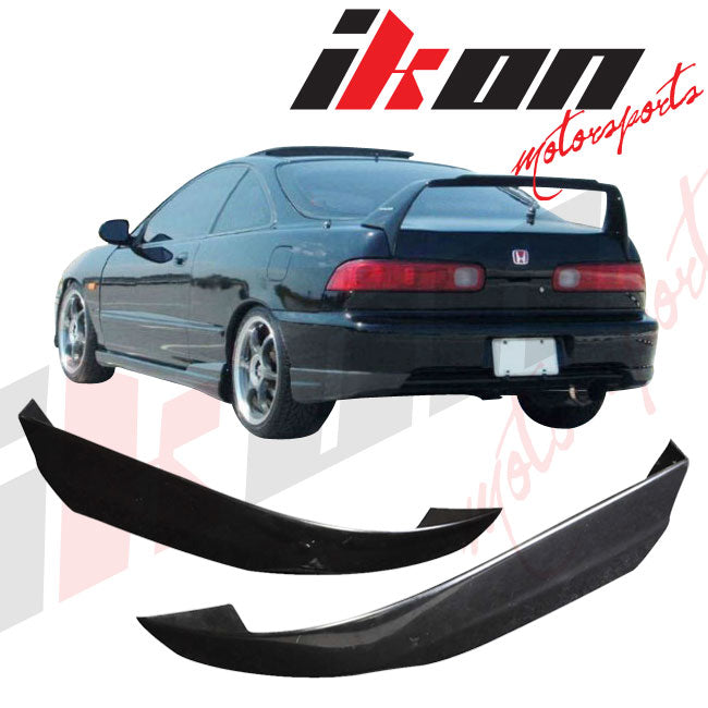 Compatible With 1994-1997 Acura Integra 2Dr Coupe CONCEPT Style Front + Rear Bumper Lip Urethane