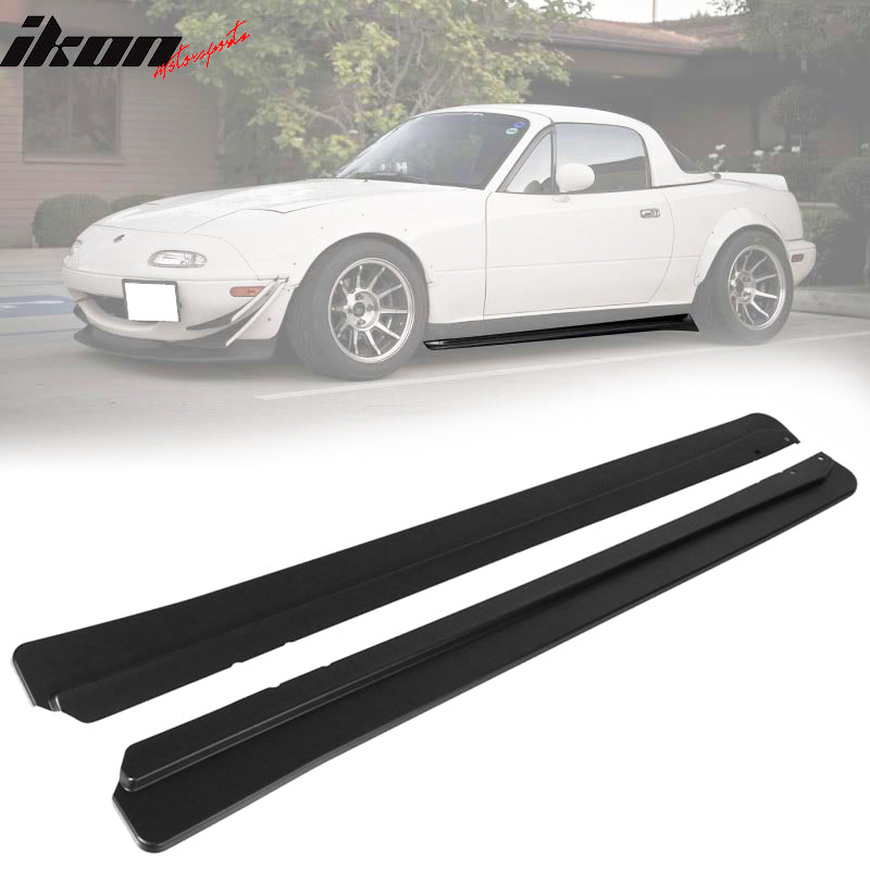 1990-1997 Mazda Miata FD Style Unpainted PP Side Skirts Extension Pair