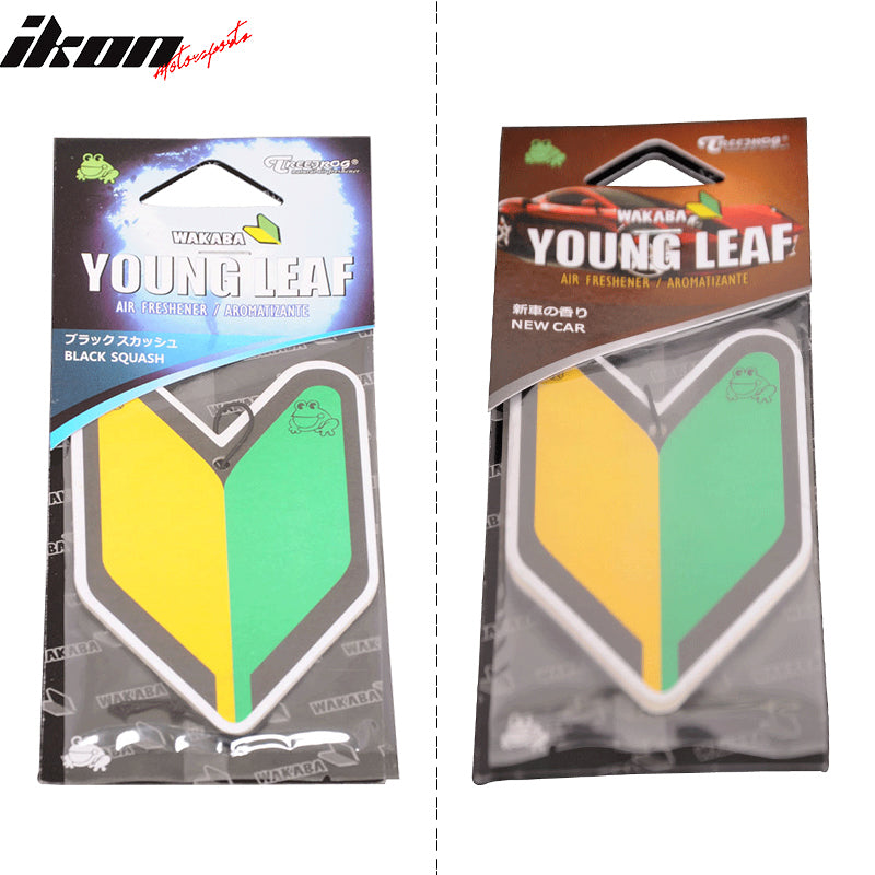 Young Leaf Air Freshener Black Squash Car Scent Car Auto Home Office