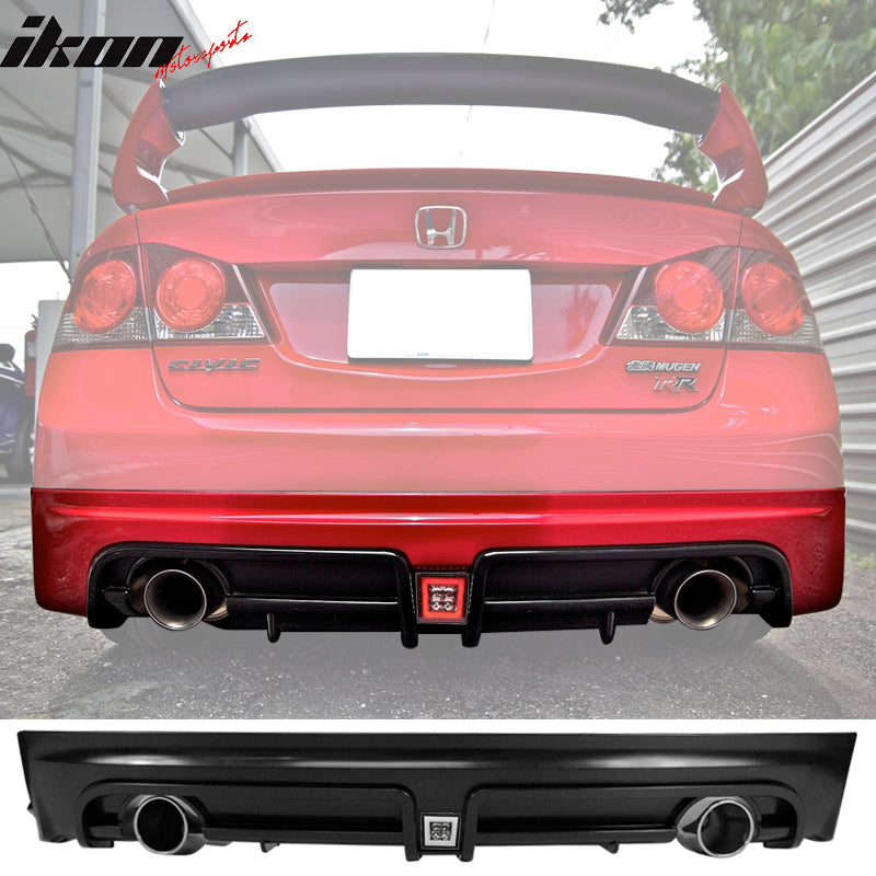 Buy Best Honda Civic Mugen Twin Outlet Clear 3rd Brake Light Rear Diffuser Online with Best
