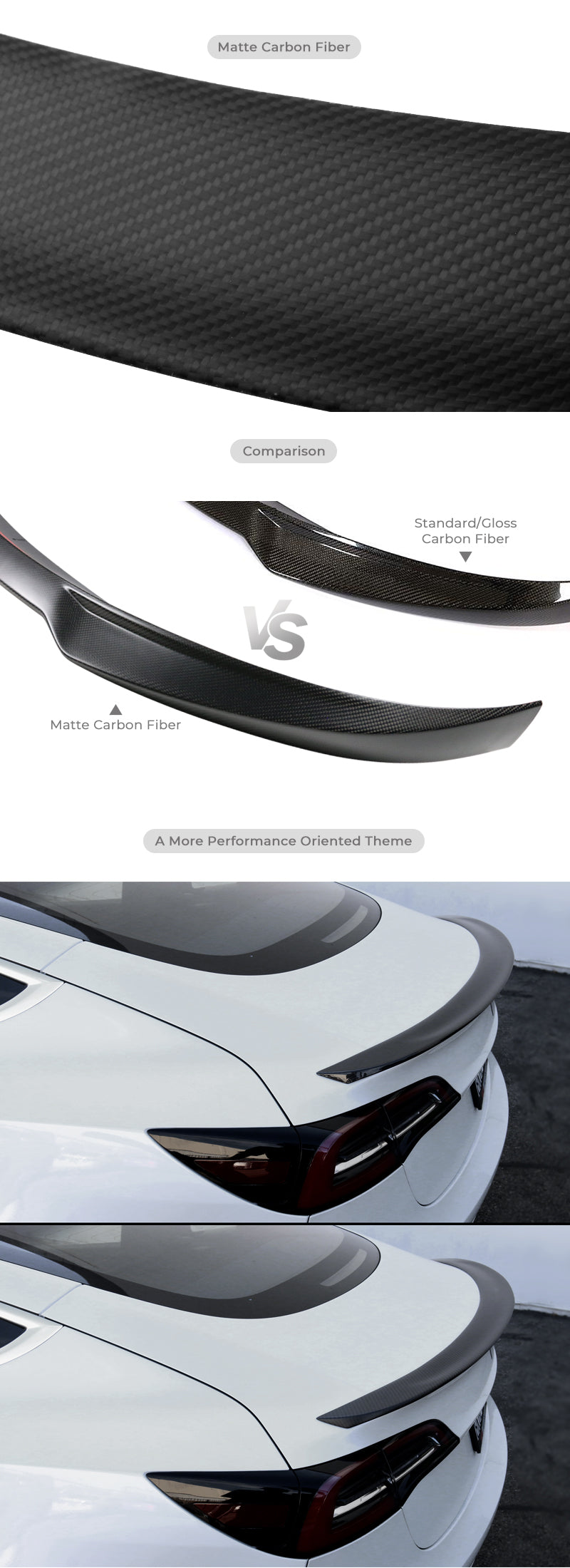 IKON MOTORSPORTS, Trunk Spoiler Compatible With 2009-2012 Porsche Boxster , Matte Carbon Fiber JDM Style Rear Spoiler Wing, 2010 2011