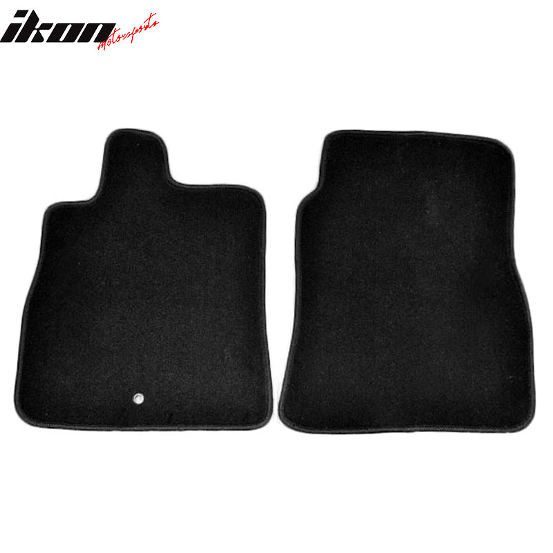 Floor Mats Compatible With 2006-2012 Mitsubishi Eclipse, Factory Nylon Liner Carpet, by IKON MOTORSPORTS, 2007 2008 2009 2010 2011