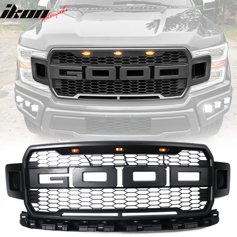IKON MOTORSPORTS, Front Grille Compatible With 2018-2020 Ford F150