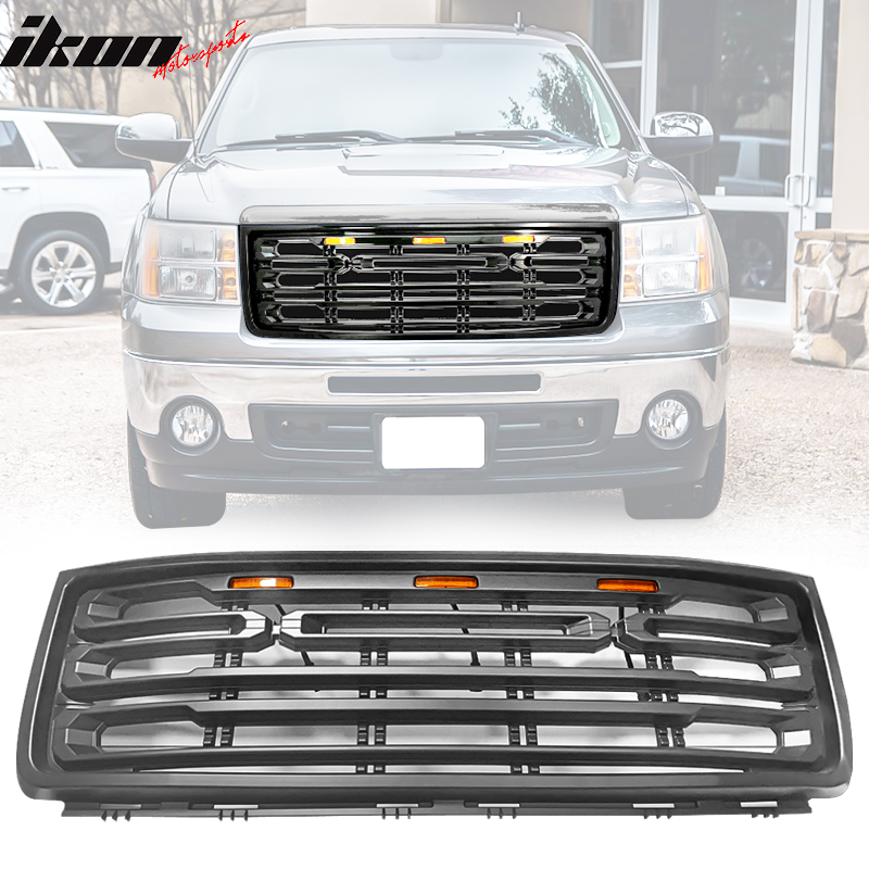 2007-2013 GMC Sierra 1500 Front Bumper Hood Grille Guard Grill